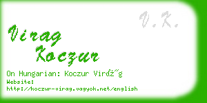 virag koczur business card